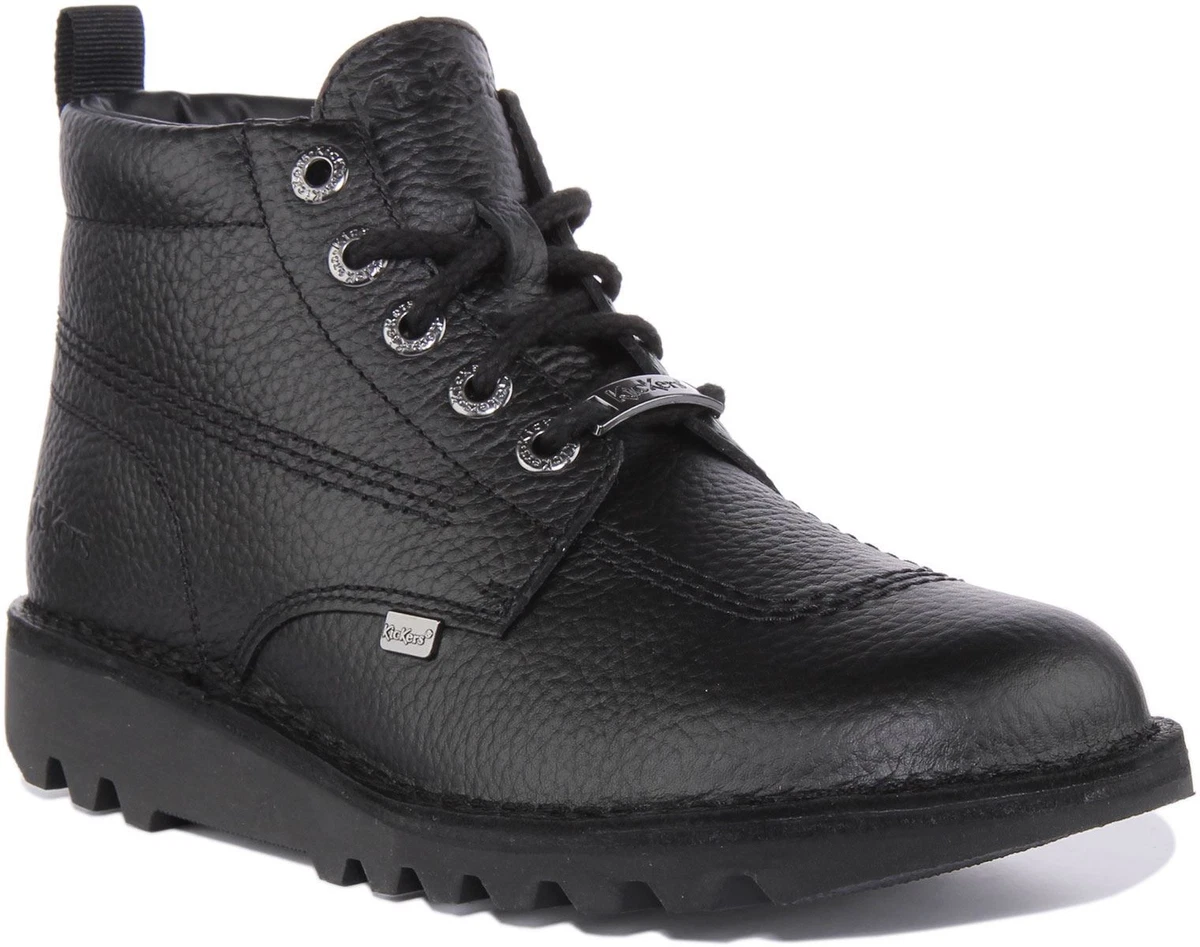 Kickers Kick Trecky – Scarpe Da Ginnastica Uomo In Pelle, Suola Leggera E Soletta Memory Foam, Colore Unico, Taglie Disponibili