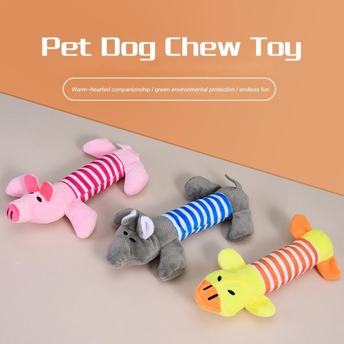 Juguete para masticar perro mascota lindo chirrido chirriante suave felpa sonido dientes cachorro juguetes C8V8 - Imagen 6 de 15