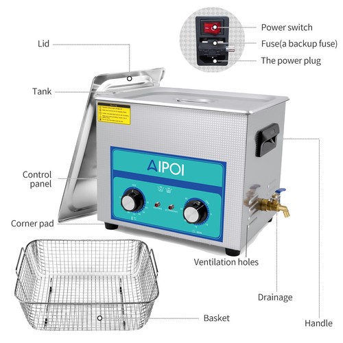 0.8L-30L Digital Ultrasonic Cleaner Ultra Sonic Bath Cleaning Tank Timer Heater - Picture 110 of 128