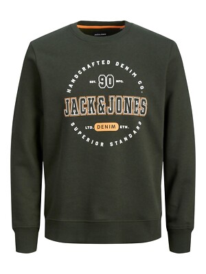 Jack And Jones Fleece Pullover Jack Jones Men's JJStamp Crew Neck