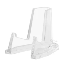 Pocket Knife Display Stand Deluxe Easels with 1/2" Shelf, Clear 100 Pack