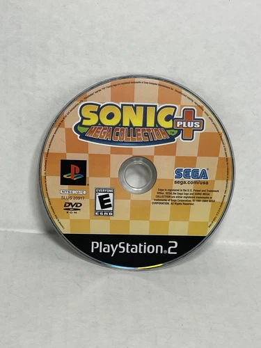 Sonic Mega Collection Plus (Sony PlayStation 2 PS2) Black Label Disc Only