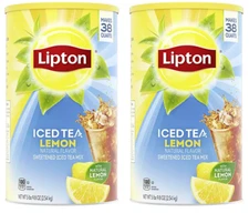 2 pack Lipton Sweetened Iced Tea Mix, Lemon, 89.8 oz. FREE shipping