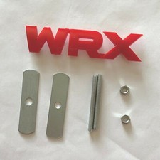 Red W R X Car Front Grill Emblem Badge Abs Red W R X Car Front Grill Emblem Badge Abs