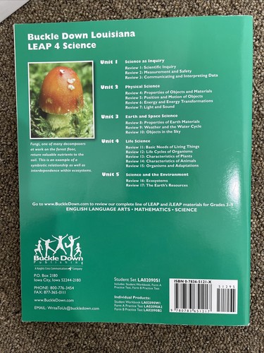 SCIENCE - Buckle Down Louisiana LEAP Workbook grade 4 - 第 2/2 張圖片