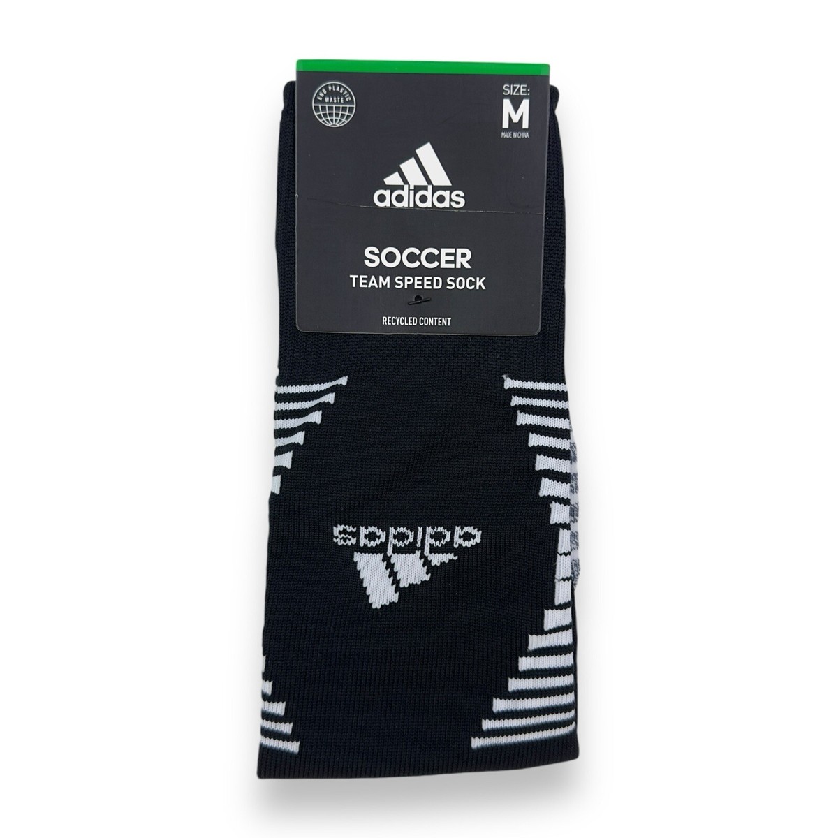 adidas Soccer Socks Team Speed OTC Medium Black White NCAA