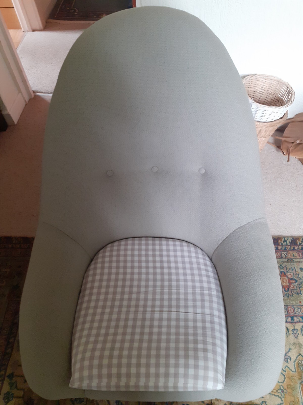 1970s Retro Grey Swivel Egg Chair Greaves and Thomas eBay