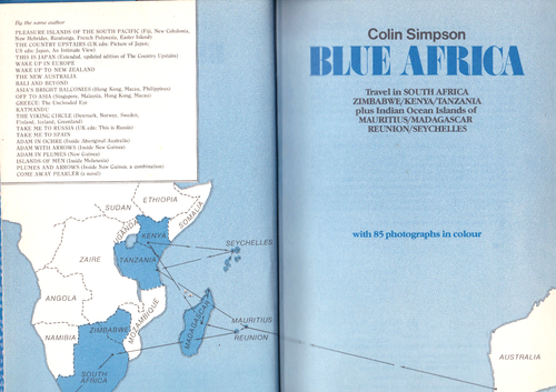 Colin Simpson WAKE UP TO NEW ZEALAND 1976 1st Ed SIGNED + BLUE AFRICA 1981 2 Bks - Picture 6 of 7