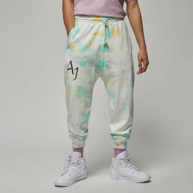 Nike Air Jordan Sport DNA Fleece Tie Dye Jogger Pants Men's Medium