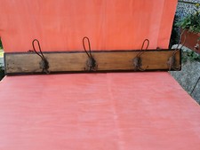 VINTAGE CLOTHES WOODEN HANGER ANTIQUE WARDROBE ACCESSORY RUSTIC COLLECTIBLE