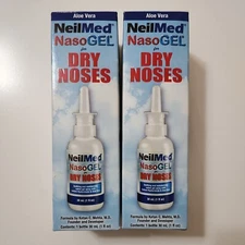 NeilMed Pharmaceuticals NasoGel Drip Free Gel Spray Dry Noses 1oz x2 Exp 2027+