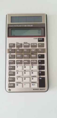 Texas Instruments BA-SOLAR Business Analyst Calculator  - Foto 1 di 3