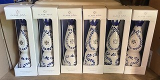 6 Clase Azul Reposado Tequila 750ml Empty Bottles With Box And Tops