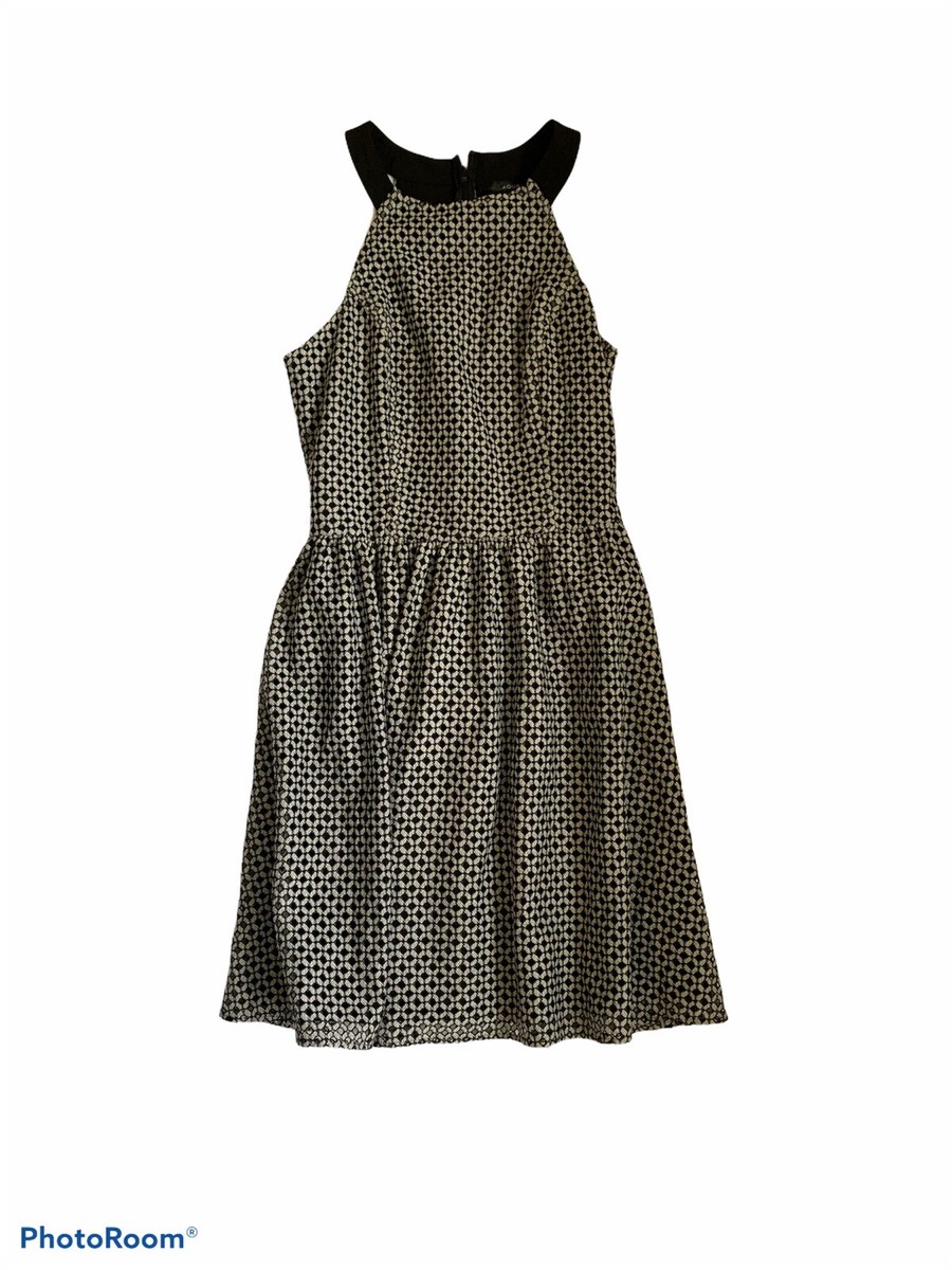 NWOT AQUA Dress Juniors Girls Party Formal Knee Length Black and White SZ.  Small | eBay