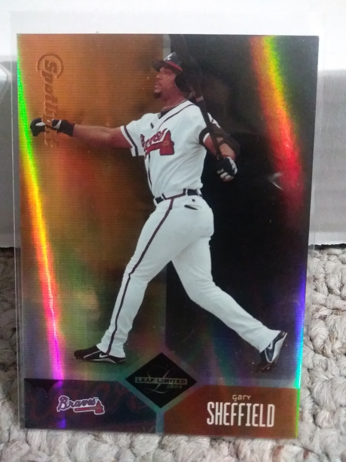 2004 Leaf Limited Gary Sheffield #166 Spotlight Bronze /100