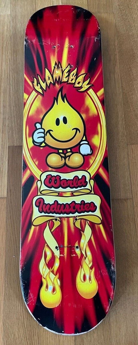 Vintage 90s WORLD INDUSTRIES Flame Boy deck NEW 79cm*19cm | eBay