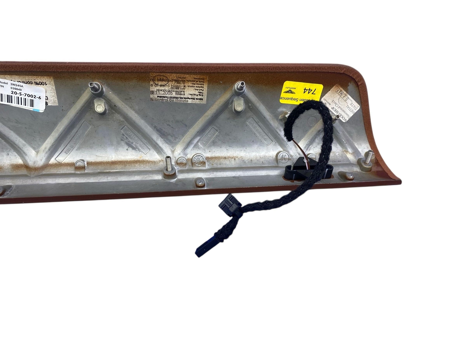 2006-2012 BENTLEY CONTINENTAL FLYING SPUR FRONT RIGHT INTERIOR DOOR COVER PANEL