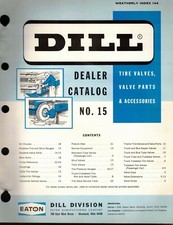 Vintage AD 1964 DILL DEALER CATALOG (24) PAGE JOBBER SELL SHEET & PRICE SHEET
