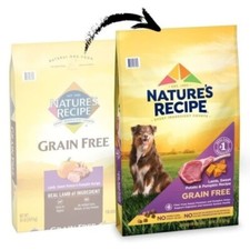 Nature's Recipe Grain Free Dry Dog Food, Lamb, Sweet Potato Pumpkin Recipe,...