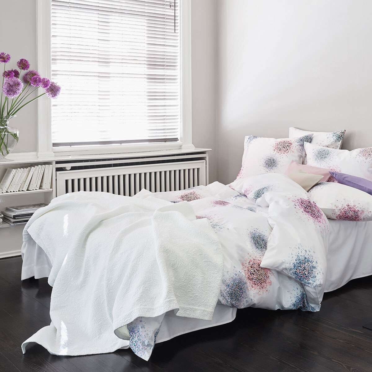スイスSCHLOSSBERGデュべカバー＆ピローケースSatinNoblesse Schlossberg Satin Noblesse Solid Color Bed Linens