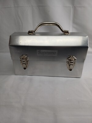 Supreme x L. May MFG Inc. Miners Lunchbox Silver Logo (FW24) NEW