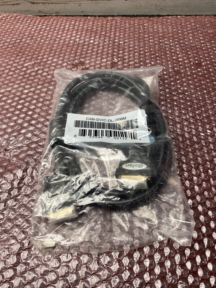 Gefen CAB-DVIC-DL-06MM 6' Dual Link DVI Cable (M-M) New in Package  - Image 2 of 4
