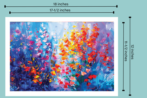 Unframed Abstract Wall Art, poster, print. Unframed Canvas, picture, home decor. - Picture 4 of 7