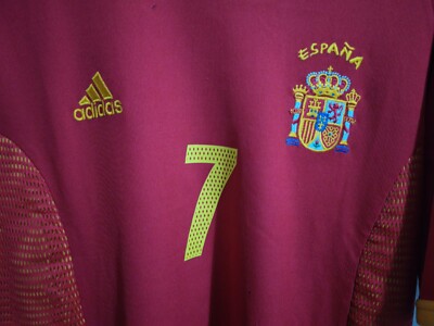 Spain 2002 world cup home jersey (Raúl #7) - L