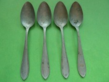 4 Kaffeelöffel Perlfaden Alpacca GOWE