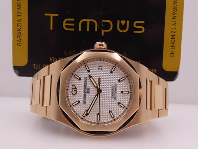 GIRARD PERREGAUX LAUREATO 38MM AUTOMATIC 18Kt ROSE GOLD 2019 WITH PAPERS WATCH