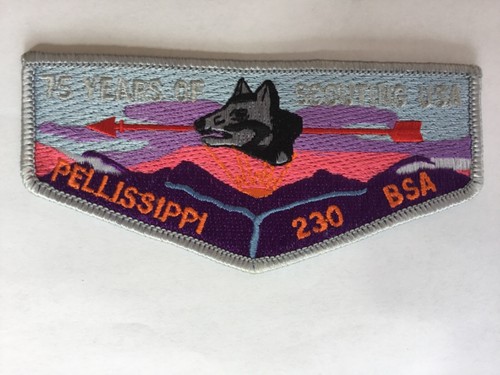 1985 Pellissippi Lodge 230 75th Anniversary of Scouting pocket patch