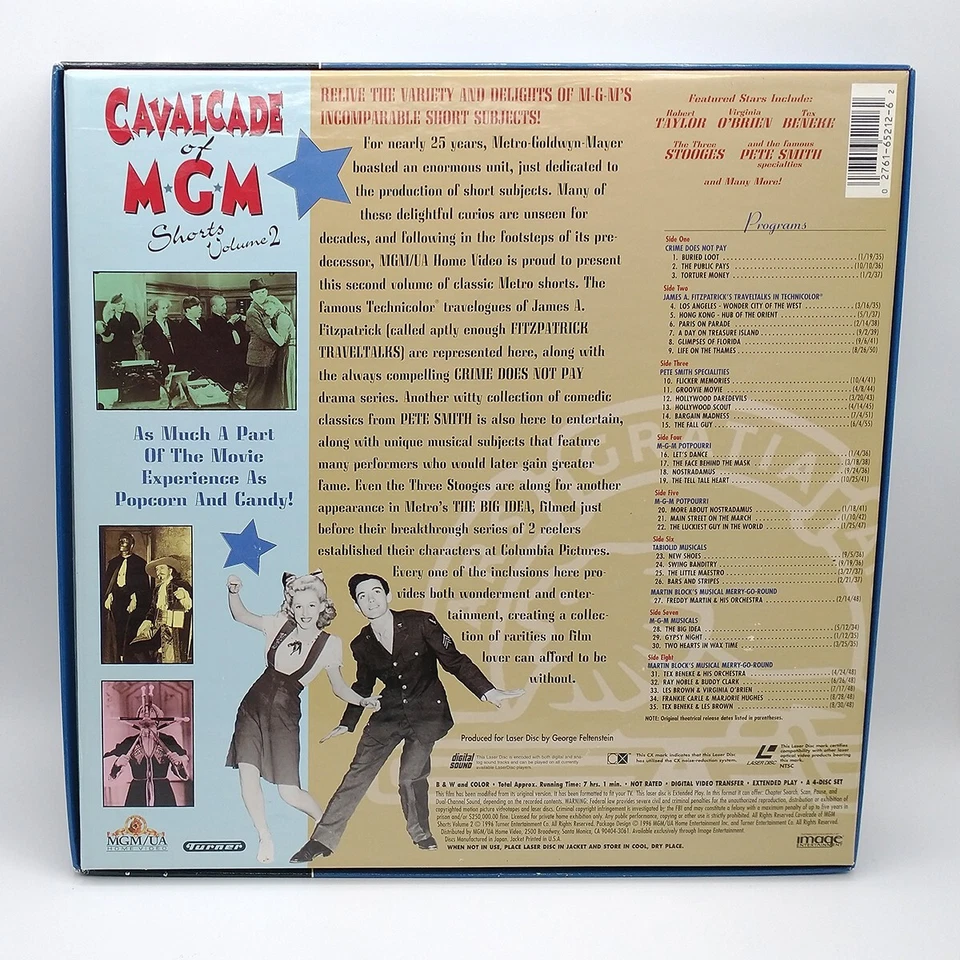 Cavalcade of MGM Shorts Volume #2 / Box Set / LD Laser Disc Laserdisc - ML105212 - Image 2 of 4
