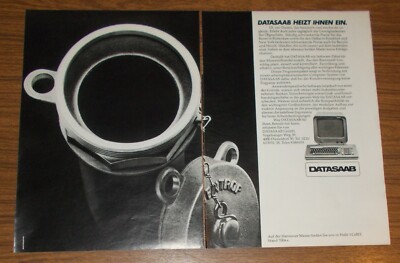 Seltene Werbung DATASAAB D16 Personal Computer PC Terminals #3 1981