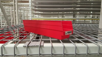 Akro-Mils 30128 Red Storage Bin 17 7/8'' X 4 1/8'' X 4'' Pack of 15