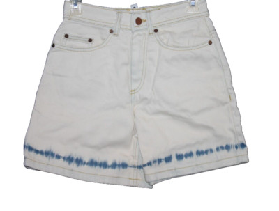 Roxy Denim Jean Shorts Size 24 Mid Rise Distressed Acid Wash Bleached NEW