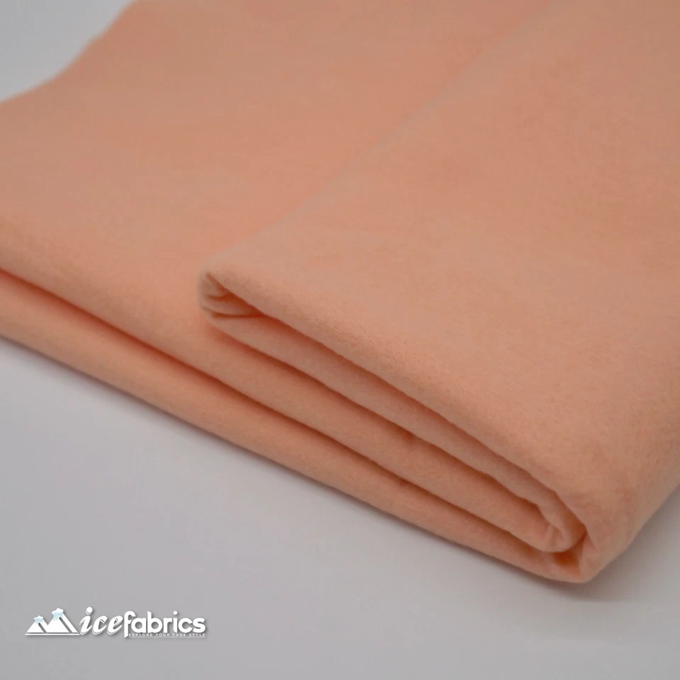 TELA DE FIELTRO ACRÍLICO MELOCOTÓN por yarda _72" AMPLIO_ Tela de fieltro grueso y suave Foto 4 de 4