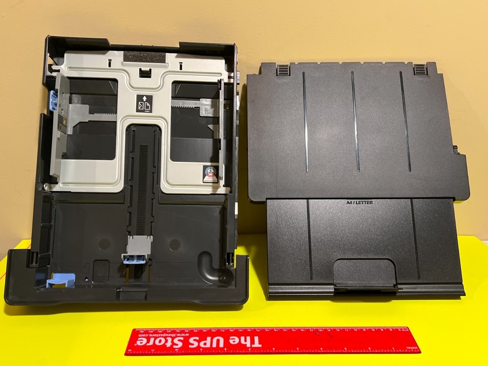 Paper Assembly HP OfficeJet Pro Paper Tray #A7F64-40094 & Paper Catch Tray Assembly ...