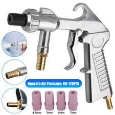 Sandblaster Sandblasting Gun Air Siphon Feed Nozzles Tip Sand Blaster Tool Kit