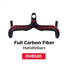 Road Bike Handlebar Full Carbon Fiber 28.6mm Integrated Bicycle Handlebar Parts