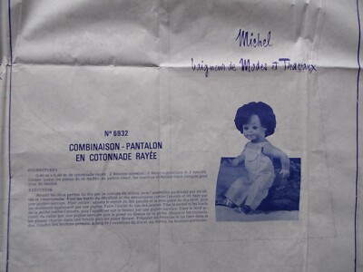 Patron De Couture Vintage Modes Et Travaux Pour Poupée Jean Michel - Numéro Juillet 1978, Occasion