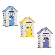 Wall Mount Mailbox Garden Wooden Post Box Collection Box Decorative Mail Box
