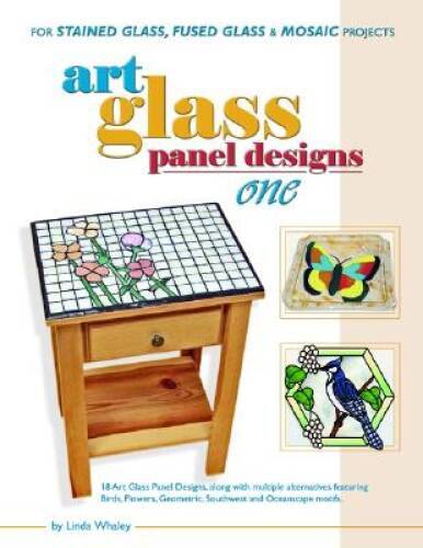 Art Glass Panel Designs One - 18 Patterns for Stained Glass, Mosaic  - VERY GOOD