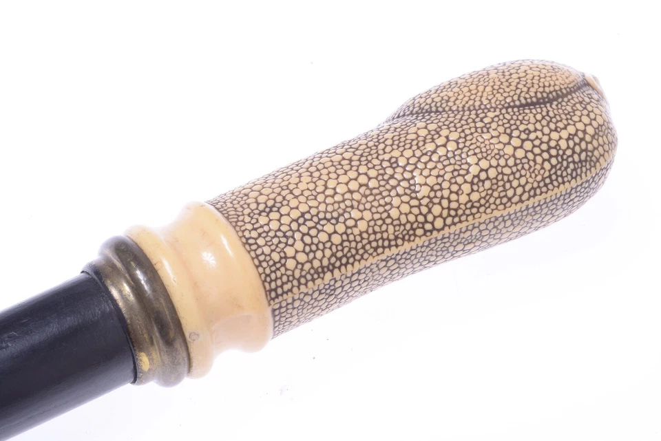 ✅ ANTIQUE CANE WALKING STICK IVORINE* PELICAN BIRD HANDLE WOOD SHAFT 94CM 37” - Image 3 of 4