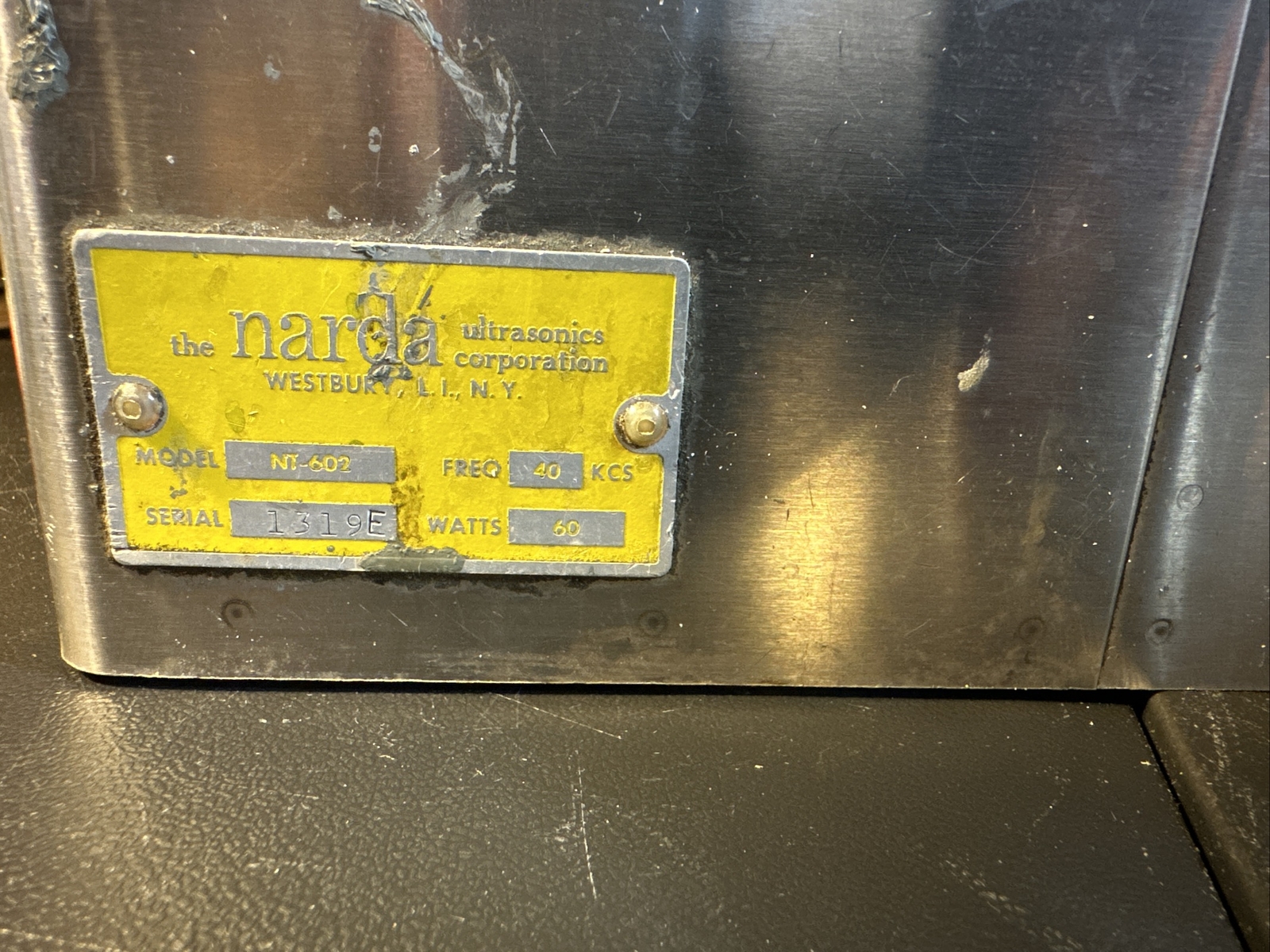 SonBlaster Ultrasonic Generator Series 600 Model G-601 Sr J1458 With