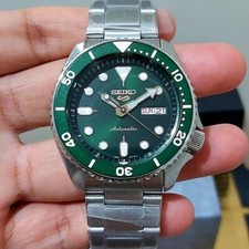 Automatic Men Watch Green Dial Stainless NEW Seiko 5 Sports SRPD63K1 5KX Hulk