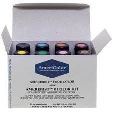 AmeriColor AmeriMist 8 Color Airbrush Kit, 8 ...