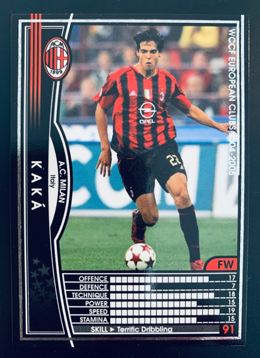 WCCF  2004～2005 2004-05 Panini SEGA WCCF European Clubs Kaka #158 AC Milan first