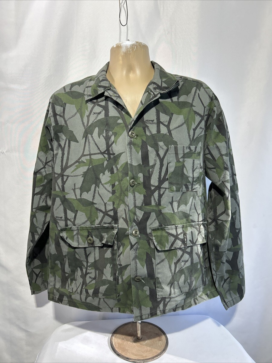 Vintage Ranger Mirage Camo Button Jacket Mens Large USA Made