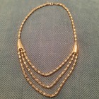 Vintage Trifari Paperclip Chain Layered Necklace — photo 6