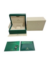 Authentic NEW STYLE ROLEX Watch Box For Oyster Perpetual OP Booklets FULL SET